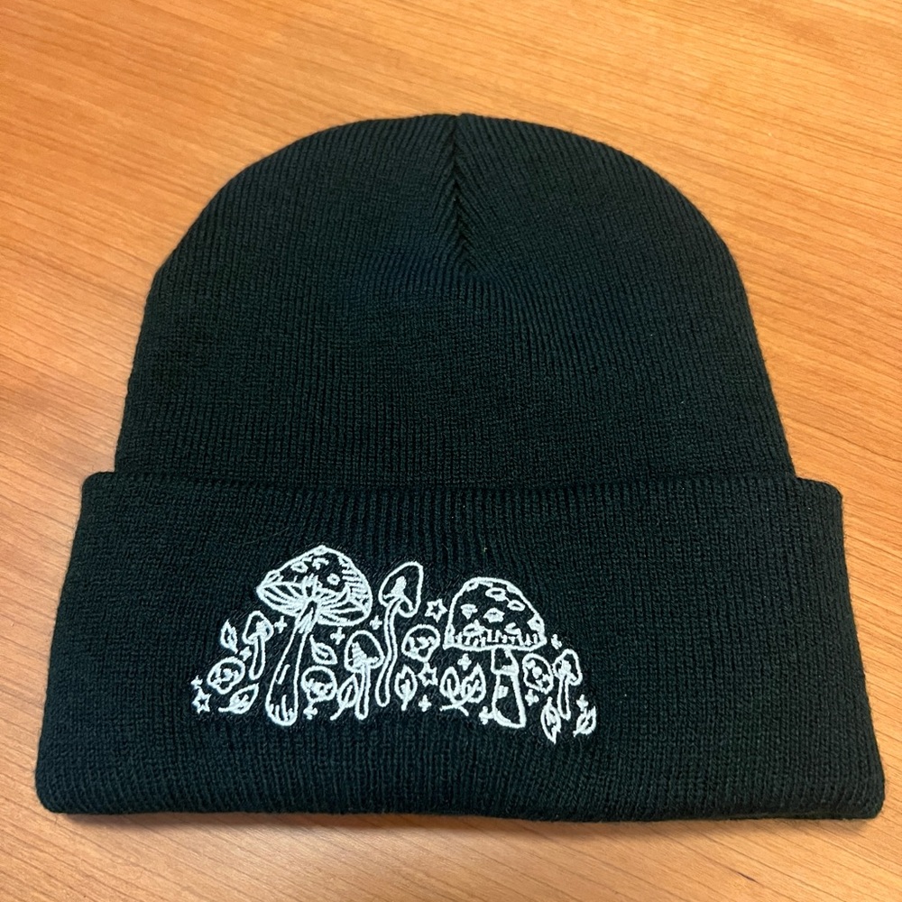 Cute and Cozy Mushroom Artwork Beanie - Unisex